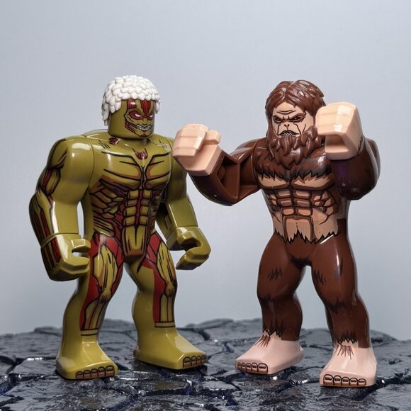 Attack on Titan Custom Minifigure Set- Eren, Mikasa, Levi, Armin & Titans (8pcs） - Picture 3 of 5